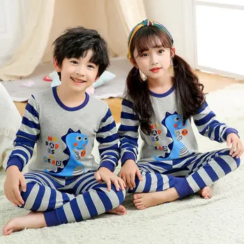 Natal das crianças de Pijamas para Meninos Meninas rapazes raparigas Noite de Atender Crianças dos desenhos animados de Pijamas Pijamas de Algodão de crianças de Dormir 2-13Y Adolescentes Conjuntos de Roupas