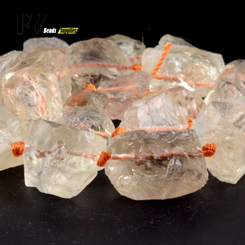 Natural de Citrinos Amarelos Pepita de Cristal Mineral Esferas de Pedra Para Fazer Jóias 15mm-23mm Irregular Esferas de Diy Jóias 15inch