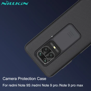 Nillkin para Xiaomi Redmi Nota 9 Pro Max Camshield Slide de Capa da Câmara de Proteção Slim Caso de Telefone para Redmi Nota 9S 9 Pro Caso de Max.
