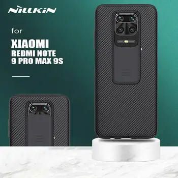 Nillkin para Xiaomi Redmi Nota 9 Pro Max Camshield Slide de Capa da Câmara de Proteção Slim Caso de Telefone para Redmi Nota 9S 9 Pro Caso de Max.