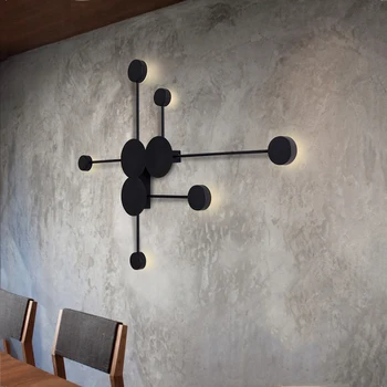 Nordic Criativo 12W parede do diodo emissor de luz sala, quarto-de-cabeceira a luz da escada do corredor corredor dispositivo elétrico de iluminação de café da lâmpada