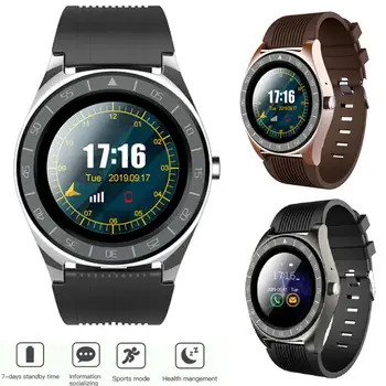 Nova V5 Bluetooth Smart Homens Do Relógio Com Câmera Facebook Whatsapp, Twitter Sports Tracker Impermeável Monitor De Sono Smartwatch