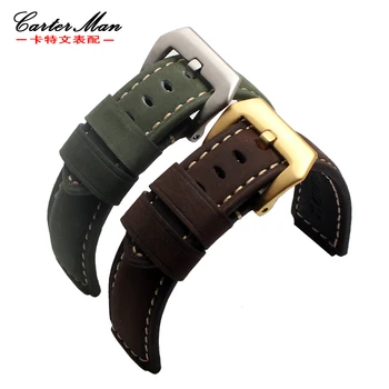 Nova pulseira de couro Genuíno 24*16mm para T2N738 T2N720 T2N700 masculinos de Alta qualidade pulseira