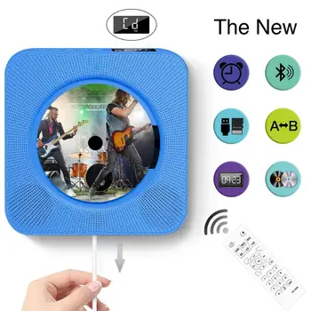 Nova versão atualizada, CD Player com tela pendurada na parede tipo de Início de pré-natal de ensino aprendizagem de inglês, repita Bluetooth leitor de CD