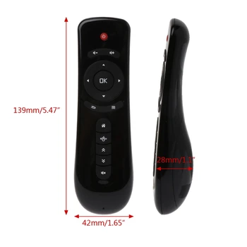 Novo 2.4 GHz Fly Air Mouse T2 Controle Remoto sem Fio 3D Gyro Movimento do Stick Para 3D Sentido Jogo de PC Android TV Box Google TV em Smart TV