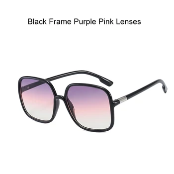 Novo 2020 Moda As Mulheres Oversize Óculos De Sol Gradiente De Plástico, Designer Da Marca Feminina De Óculos De Sol Uv400 Lentes De Sol Mujer