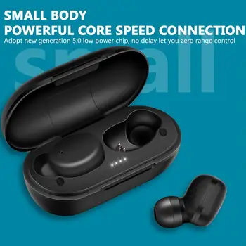 Novo A6X TWS Fones de ouvido sem Fio Bluetooth V5.0 Fones de ouvido Estéreo Touch HD, Fone de ouvido com Cancelamento de Ruído para iOS e Android PK A6S E6S