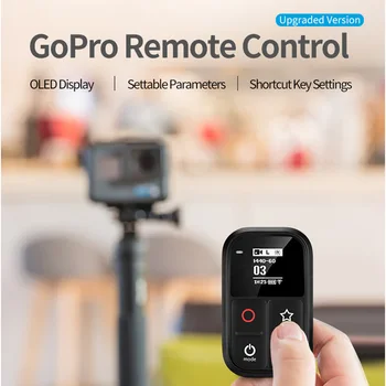 Novo Para GoPro Hero 7 8 Impermeável 60m Wifi Controle Remoto Para Go Pro Hero 5 6 7 8 Preto 4 Sessão 3 3+ Acessórios para câmeras