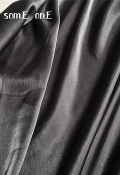 Novo Preto Tecido de Poliéster Anti-Rugas DIY Kungfu Terno Fase de Roupas de Fundo, Decoração Cheongsam Designer Vestido de Tecido 50*145 cm