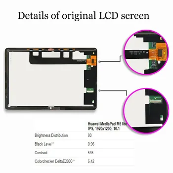 Novo Touch Tela de 10.1 Huawei MediaPad M5 Lite LTE 10 Bach2-L09C BAH2-L09 Bach2-W19C BAH2-L09 Com exposição do Lcd da Montagem