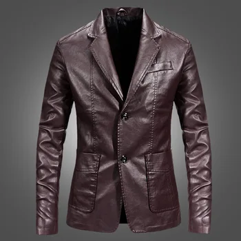 Novo chegam os homens PU de couro e casacos de marca de moda moto jaqueta de couro da jaqueta de couro masculina mens legal top coats