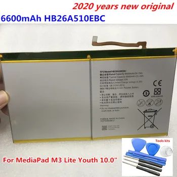 Novo de Alta Qualidade 6600mAh HB26A510EBC Bateria Móvel Para Huawei MediaPad M3 Lite Juventude 10.0