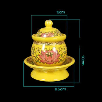 Novo estilo de Cerâmica queimador de incenso Guanyin de abastecimento de Água do copo de Água purificação de copa do Agregado familiar para o Buda suprimentos WSHYUFEI