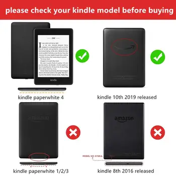 O Amazon Kindle Paperwhite 4 Case Smart Cover para o novo Kindle 10 de 2019 Rodízio de Caso para o Kindle Paperwhite 10 de 2018