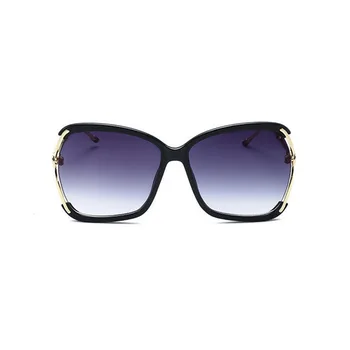 O Design da marca de Luxo de grandes dimensões Mulheres, os Óculos de sol Polarizados senhoras da Moda de Óculos de Sol Verde G Fêmea Vermelha Gradiente de Óculos Óculos