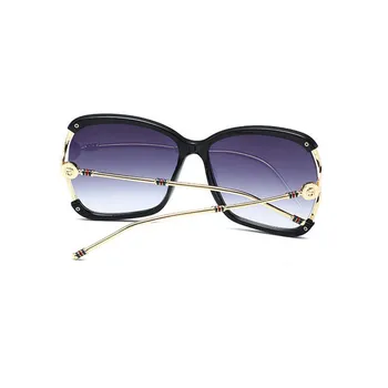 O Design da marca de Luxo de grandes dimensões Mulheres, os Óculos de sol Polarizados senhoras da Moda de Óculos de Sol Verde G Fêmea Vermelha Gradiente de Óculos Óculos