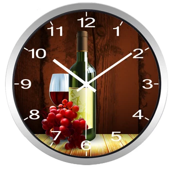 O Restaurante Western Hotel Rred Vinho Relógio de Parede para a Loja de Vinhos, Cozinha, Sala de Jantar
