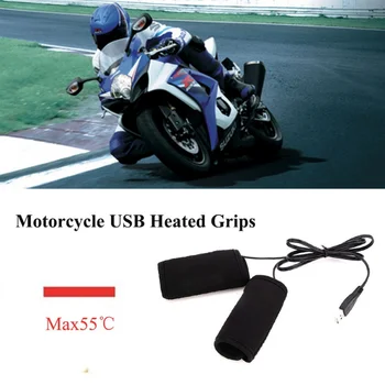 O mais novo de 1 Par de Moto Aquecida Apertos USB Eléctricas de Bicicleta, de Moto de Motocross Punho do Guiador mais Quentes Removível Apertos de 2020
