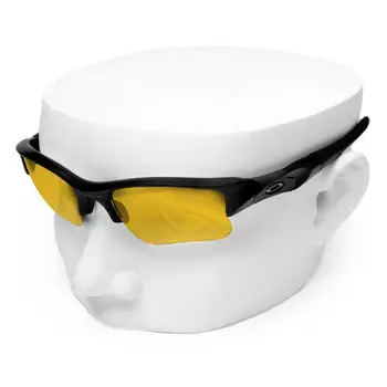 OOWLIT de Substituição de Lentes de HD Amarelo para Oakley Flak Jacket XLJ Óculos de sol