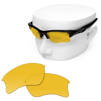 OOWLIT de Substituição de Lentes de HD Amarelo para Oakley Flak Jacket XLJ Óculos de sol