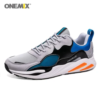 Onemix2019 tênis masculino retro parte superior fresco respirável, sapatos esportivos, sapatos desportivos para homem exterior sapatos
