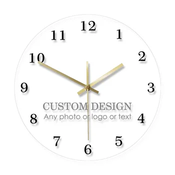 Ordem feita sob encomenda do Seu design de Seu logotipo O Nome da Empresa Personalizou o Seu Proudcts Relógio de Parede Reloj Pared Saat