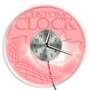 Ordem feita sob encomenda do Seu design de Seu logotipo O Nome da Empresa Personalizou o Seu Proudcts Relógio de Parede Reloj Pared Saat
