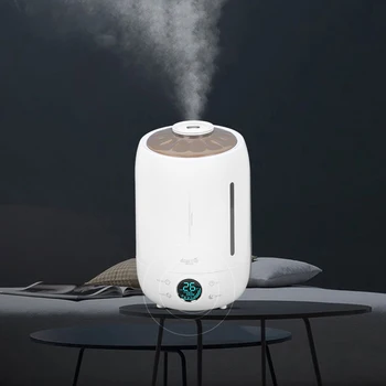 Original Deerma Umidificador de Ar Ultra-sônico de Névoa 5l Tranquila Aroma Fabricante de Neblina de Led Tela de Toque Função de Temporização de Água em Casa Difusor
