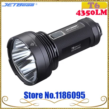 Original JETBEAM T6 ao ar livre Lanterna LED CREE XML 4350 lumens de Alto Brilho Multi-Funcional Portátil de Pesquisa Lanterna