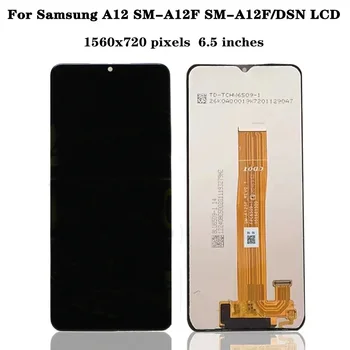 Original Para Samsung Galaxy A12 LCD SM-A12F SM-A12F/DSN de Tela LCD Touch screen Digitalizador Assembly substituição Para Samsung lcd A125
