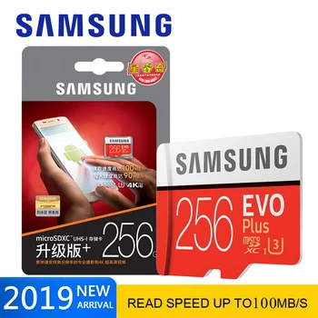 Original SAMSUNG Cartão de Memória micro sd de 64GB EVO+ U3 128GB de 256GB 512gb Class10 Micro SD Cartão de 32GB microSD UHS-I TF Cartão de telefone