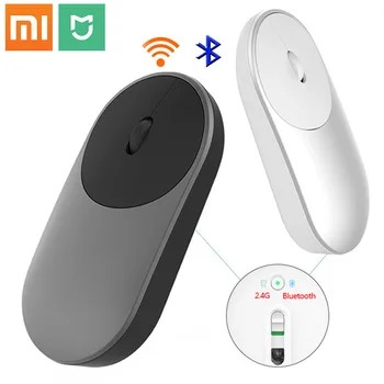 Original Xiaomi Mouse XMSB01MW Portátil sem Fio Em Stock Mi Óptico Bluetooth 4.0 RF 2.4 GHz Dual Modo de se Conectar Mi Office Mouse