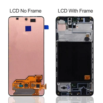 Original de Lcd Para Samsung Galaxy A51 Tela Lcd Touch screen Com Moldura de Montagem Para Samsung A51 A515 A515F A515F/DS A515FD LCD