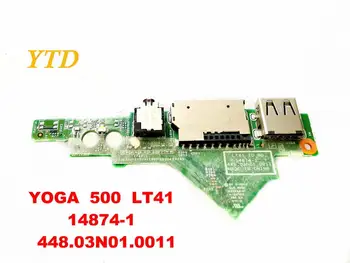 Original para o Lenovo YOGA 500 USB de Áudio da placa de placa de yoga 500 LT41 14874-1 448.03N01.0011 testado boa frete grátis