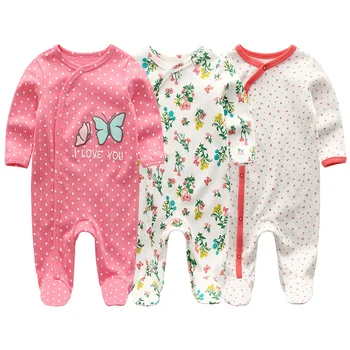 Os recém-nascidos roupas de inverno 3pcs bebê meninos meninas rapazes raparigas macacão de Manga longa vestuário roupas infanti menino Macacão Fantasias