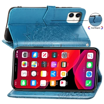 Para Apple iphone 11 pro Max carteira de couro flip casos para iphone X XS Max XR telefone 11pro magnético stand cobrir caso telefone