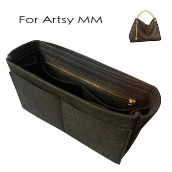 Para Artsy MM inserção saco organizador de bolsa inserir, saco do shaper-3MM Premium de Feltro (Artesanais/20 Cores)