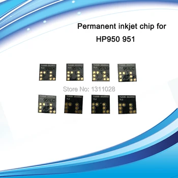 Para HP950 951 Permanente de jato de tinta chip para HP950BK,HP951C,HP951M,HP951Y cartucho de Tinta para impressora HP Officejet Pro 8100/8600,frete grátis