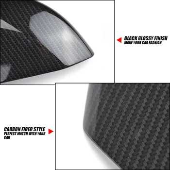 Para Honda Civic 2016 2017 2018 2019 2020 Fibra de Carbono Estilo Porta do Lado do Espelho Retrovisor Tampa de ABS Guarnição Decoração de Kit de Acessórios