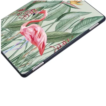 Para Huawei MediaPad T5 10 10.1 Polegadas/MediaPad T3 8.0/T3 10 9.6 Polegadas - Anti-Queda Fino De Casca Dura Flamingo Volta Tablet Capa