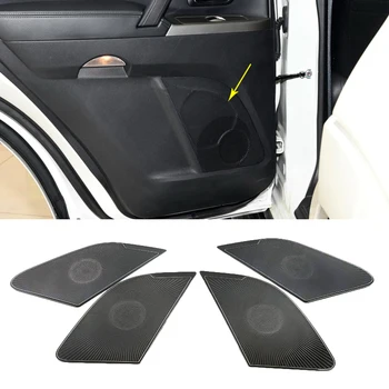 Para Mitsubishi Pajero V87 V97 V93 2016-2020 Porta Do Carro Porta Altifalante De Som Chrome Pad Tampa Do Alto-Falante De Guarnição De Interiores Acessórios