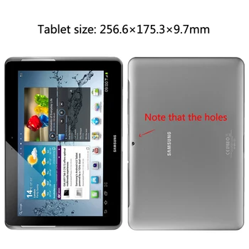 Para Samsung Galaxy Tab 2 de 10,1 polegadas GT-P5100 P5110 P5113 Tablet Caso de Couro do PLUTÔNIO Folio Stand Colocar a Tampa Protetora da Pele