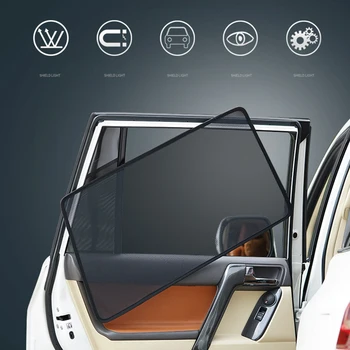 Para Toyota Camry 2018 2019 2020 Acessórios Magnéticos do Sol do Carro sombra de Malha-Sol Lado da Janela a Viseira de Sol do Protetor solar Isolamento