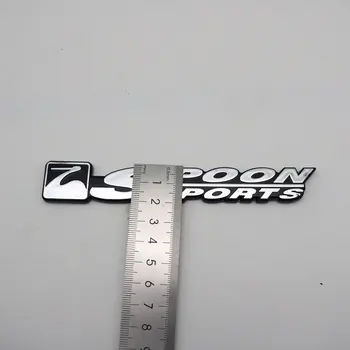 Para a Honda, uma Colher de Esportes Emblema Auto ABS Traseiro Emblema Adesivo de Carro Logo Decalque