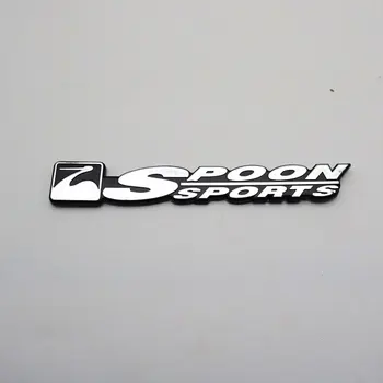 Para a Honda, uma Colher de Esportes Emblema Auto ABS Traseiro Emblema Adesivo de Carro Logo Decalque