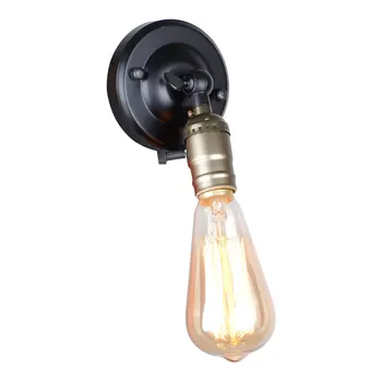Parede de luz de Edison lâmpada de parede Mini lâmpada Botão de alternar loft país da América iluminação retro indústria Vintage de ferro, Pequenas Lâmpadas de PAREDE