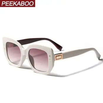 Peekaboo bege cor-de-rosa senhoras óculos de sol das mulheres da praça de 2021 moda primavera óculos feminino rebites uv400 de verão, estilo quente da venda
