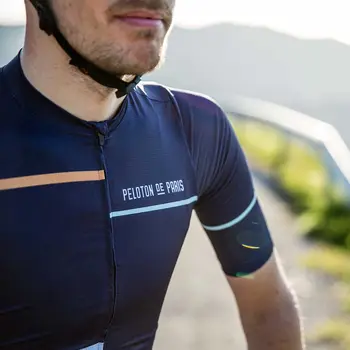 Pelotão de paris 2020 mais recente de manga Curta ciclismo jersey homens MTB desempenho do ciclo de desgaste do Esporte de corrida de bicicleta camisa de secagem Rápida camisa