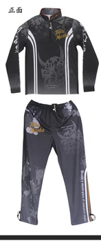 Pesca Calça de Pesca Camisa Sol-Vestuário de protecção Ultrafinos de Verão masculina de Manga Longa Suor-absorvente e de Secagem Rápida TSURIMUSHA