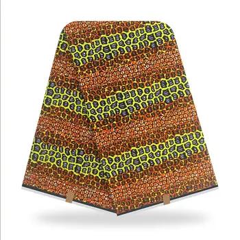 Popular Tingimento de Cera Vermelha Africana Real de Algodão Impresso Batik tecido para Roupas RWF200 (6Yards/Lote)